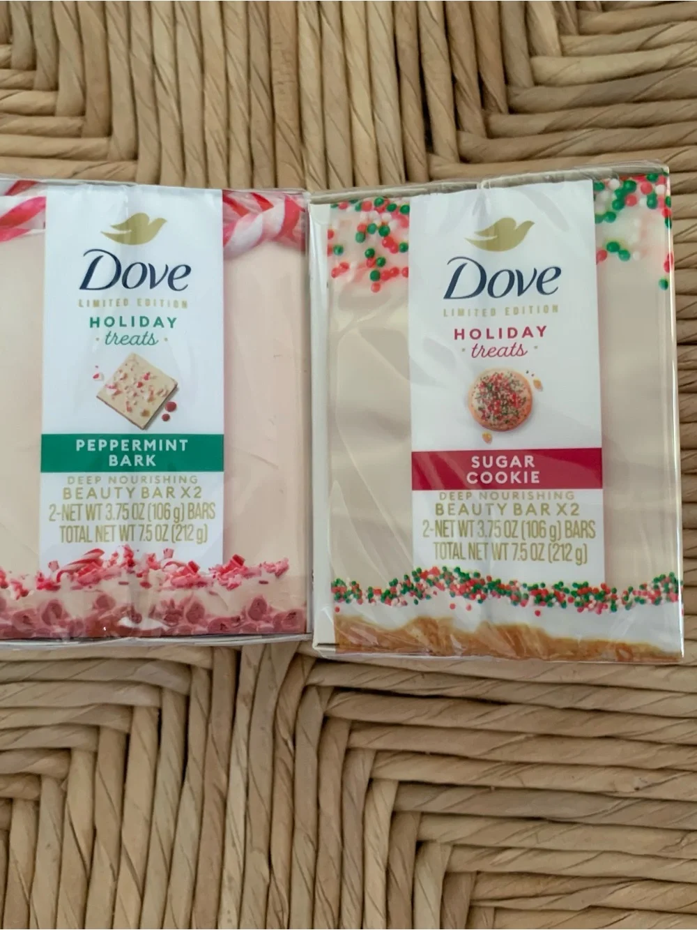 Bundle of Dove limited edition holiday treats body soap bars